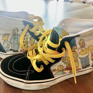 Vans x The Simpsons checkered SK8-HI shoes